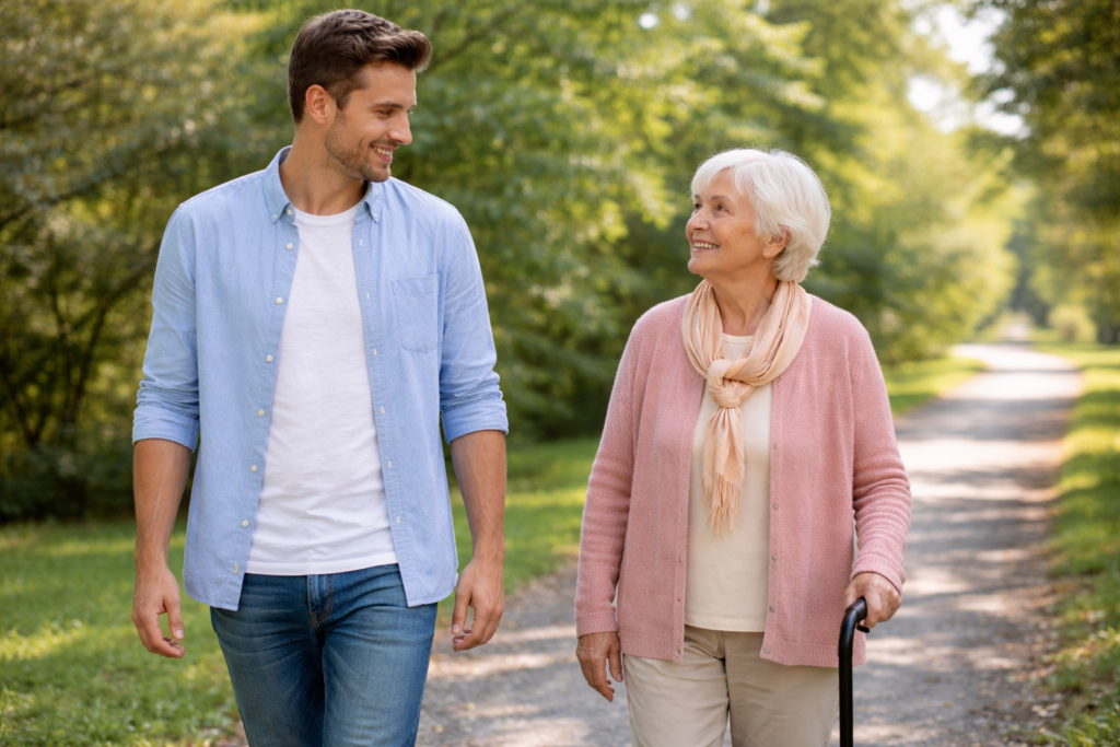 Alltagsbegleiter beim Spaziergang